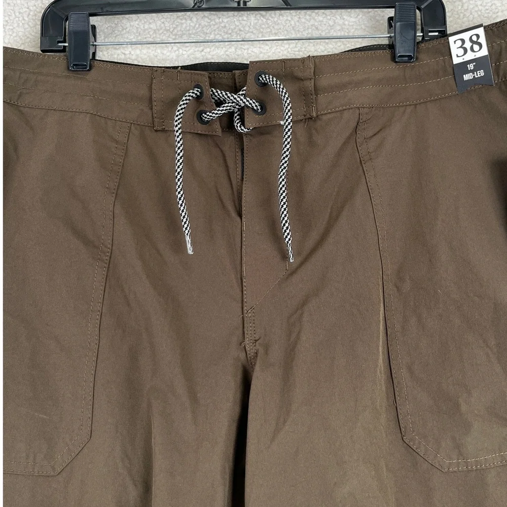 Salty Crew Leeward Utility‎ Shorts Boardshort Mens 38 Brown Tech Hybrid Surf